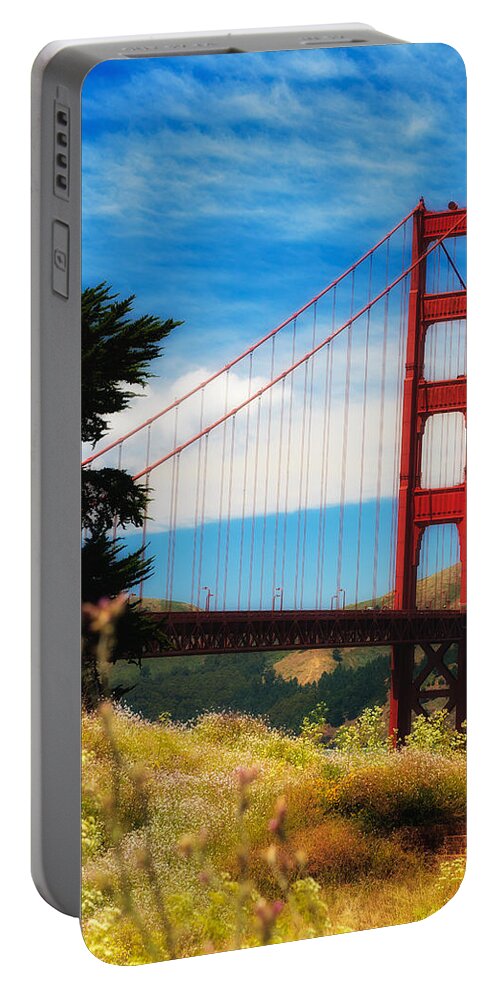 Architecture Portable Battery Charger featuring the photograph Golden Gate Bridge #1 by Raul Rodriguez