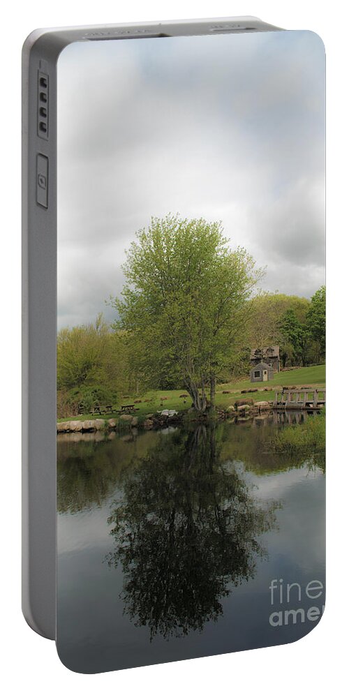 Grays Portable Battery Charger featuring the photograph Grays Mill Pond #1 by Angela DeFrias