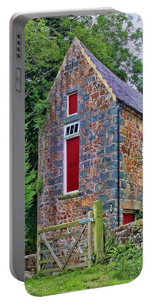 Isle Of Guernsey Portable Battery Charger featuring the photograph Guernsey Barn #1 by Bellesouth Studio