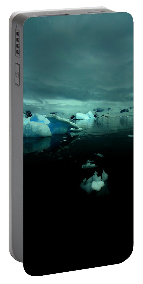 Iceberg Portable Battery Charger featuring the photograph Icebergs #1 by Amanda Stadther
