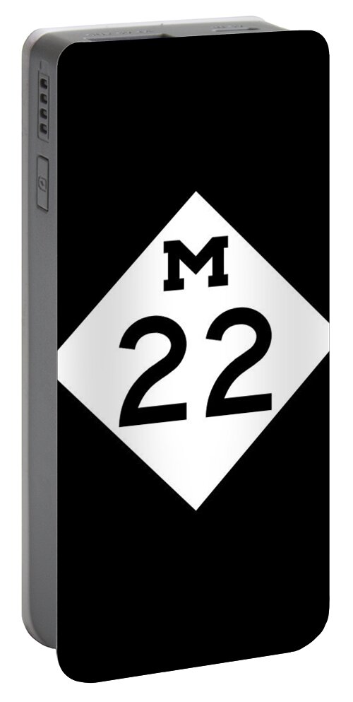 Michigan Portable Battery Charger featuring the photograph M 22 #1 by Sebastian Musial