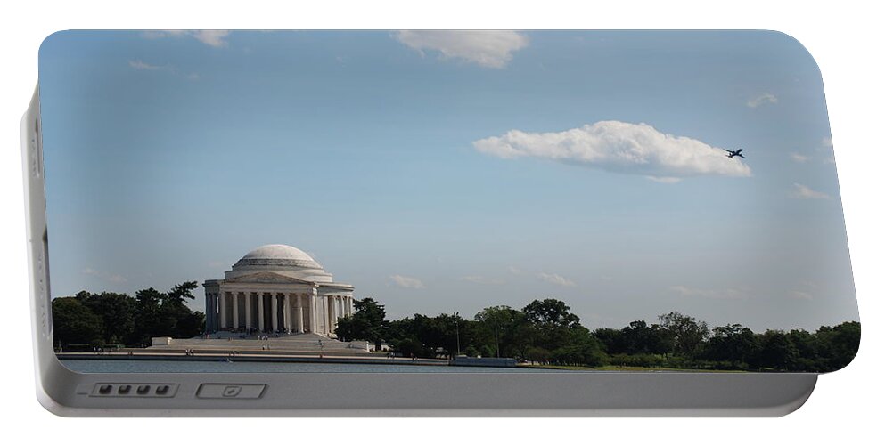 Declaration Of Independence Portable Battery Charger featuring the photograph Memorial by the Water by Kenny Glover