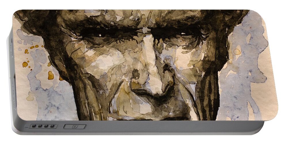 Clint Eastwood Portable Battery Charger featuring the painting Million Dollar Baby #1 by Laur Iduc