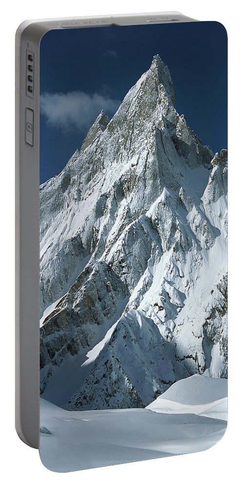 .00260182 Portable Battery Charger featuring the photograph Mitre Peak At 6252 Meters Elevation #2 by Colin Monteath