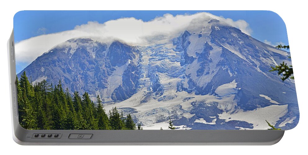 Volcano Portable Battery Charger featuring the photograph Mount Adams #1 by Tikvah's Hope