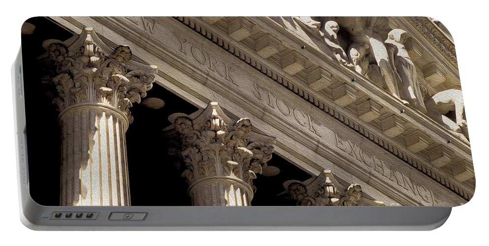 New York Stock Exchange Portable Battery Charger featuring the photograph New York Stock Exchange #1 by Jon Neidert
