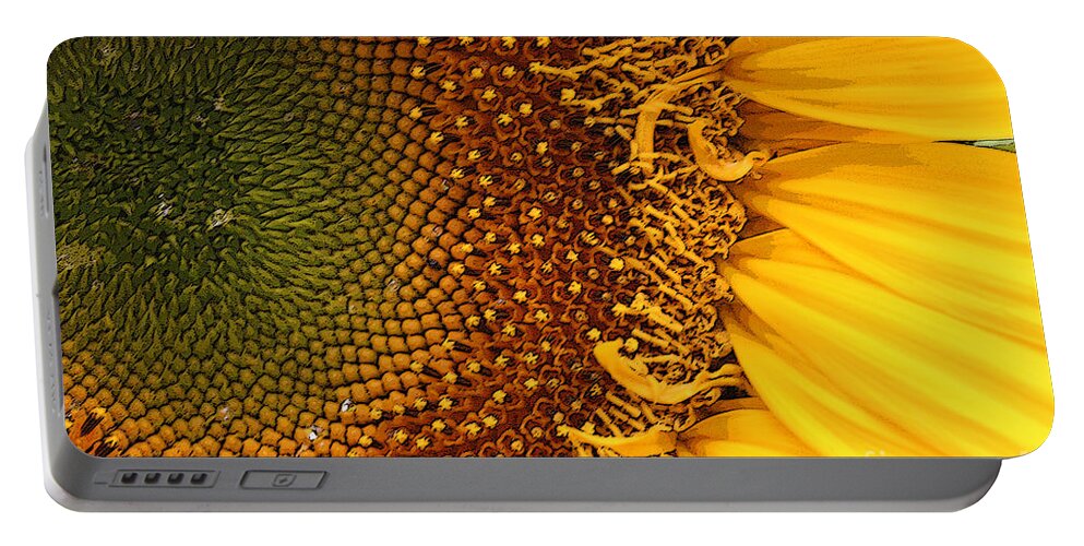 Sunflower Portable Battery Charger featuring the photograph O Sunflower by Jeanette French