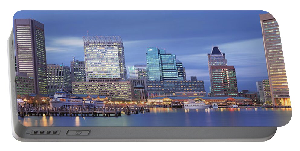 Photography Portable Battery Charger featuring the photograph Panoramic View Of An Urban Skyline At #1 by Panoramic Images