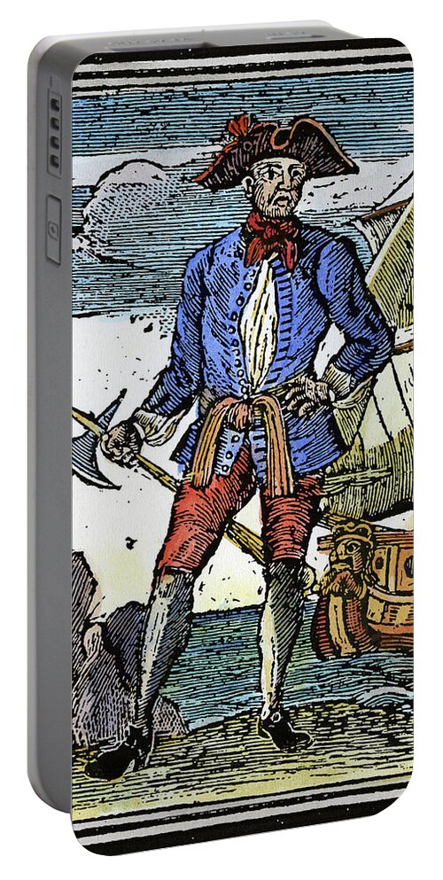 1725 Portable Battery Charger featuring the painting Pirate Edward England #1 by Granger