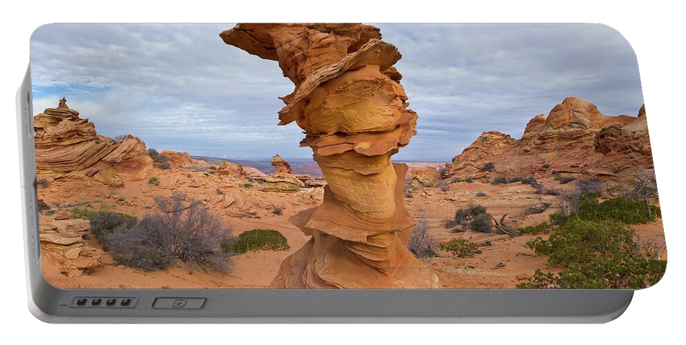 00559259 Portable Battery Charger featuring the photograph Sandstone Formation Vermillion Cliffs by Yva Momatiuk John Eastcott