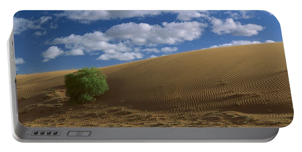 Feb0514 Portable Battery Charger featuring the photograph Spinifex Grass Strzelecki Desert #1 by Konrad Wothe