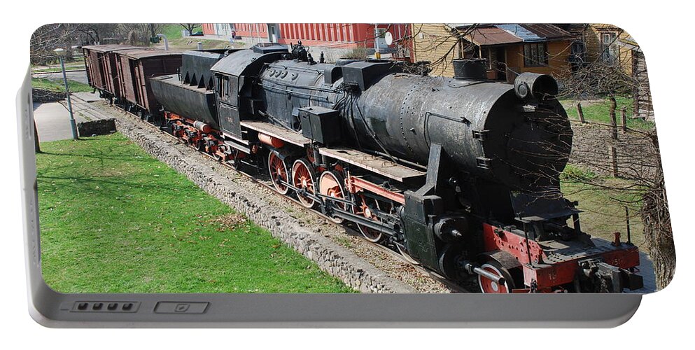 Steam Engine Portable Battery Charger featuring the photograph Steam Engine by Oleg Konin