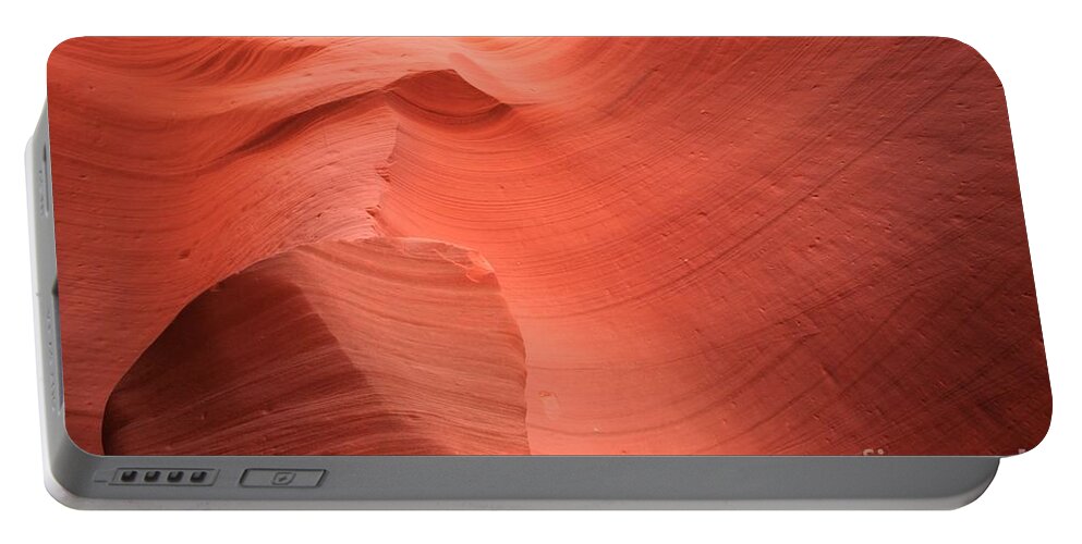 Arizona Slot Canyon Portable Battery Charger featuring the photograph The Lone Rock #1 by Adam Jewell