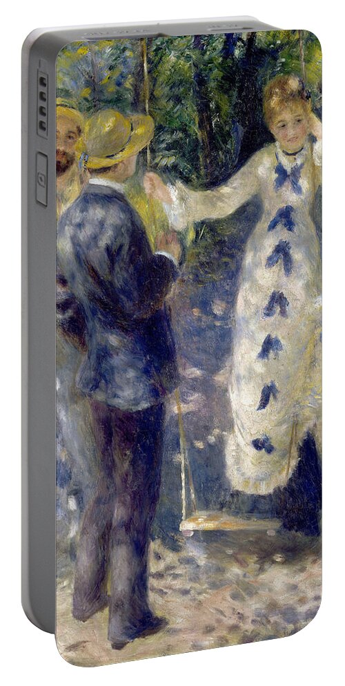 Pierre-auguste Renoir Portable Battery Charger featuring the painting The Swing #3 by Pierre-Auguste Renoir