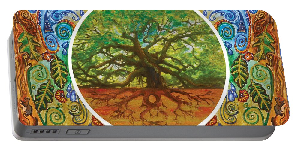 Tree Of Life Portable Battery Charger featuring the painting Timeless #1 by Shelley Myers