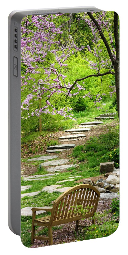 Spring Portable Battery Charger featuring the photograph Tranquility #1 by Living Color Photography Lorraine Lynch
