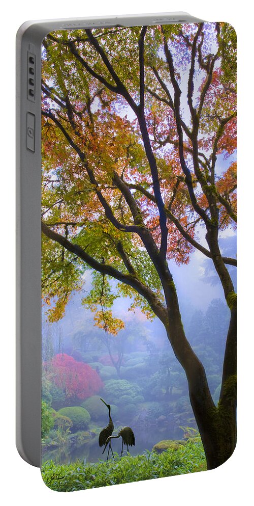 Two Heron Portable Battery Charger featuring the photograph Two Heron by Lori Grimmett