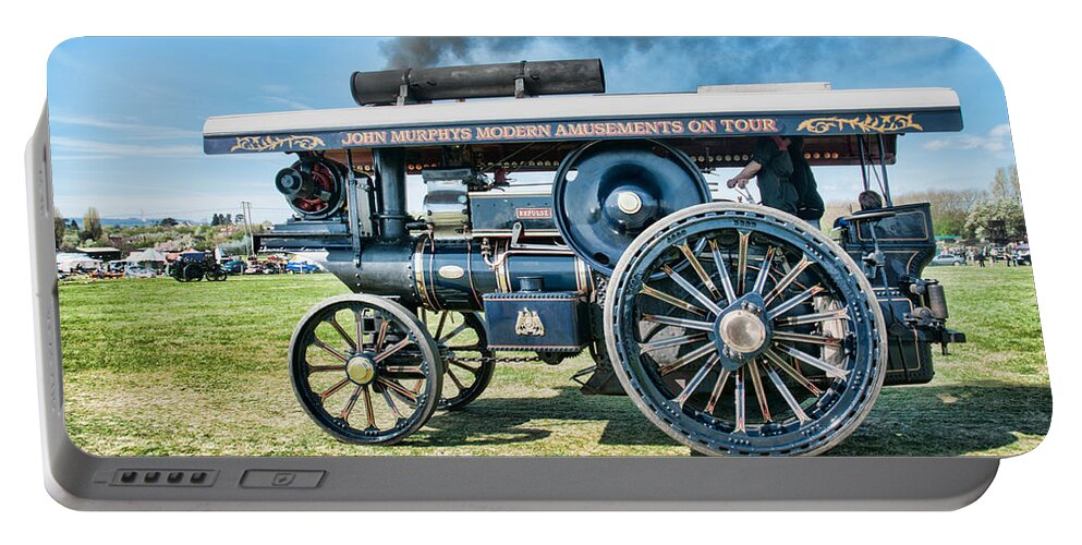 Agriculture Portable Battery Charger featuring the photograph Vintage Traction Engine #2 by Roy Pedersen
