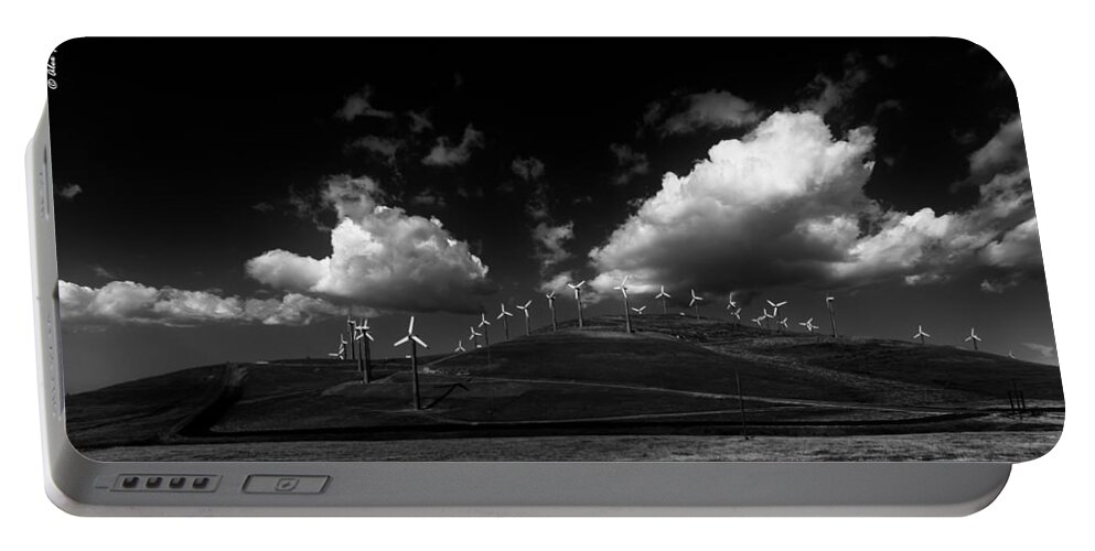 California Portable Battery Charger featuring the photograph Windmill Electric Power Station #1 by Alexander Fedin