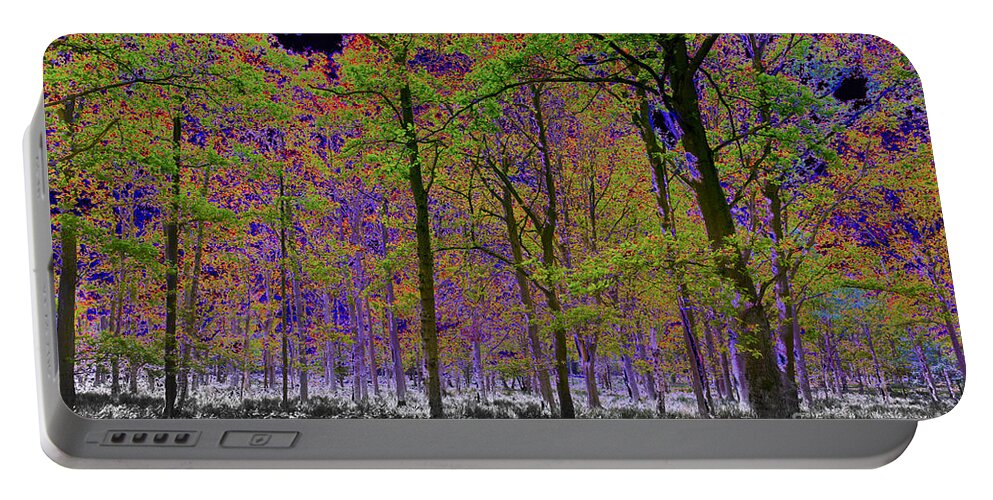 Tree Portable Battery Charger featuring the digital art Forest Art #10 by David Pyatt