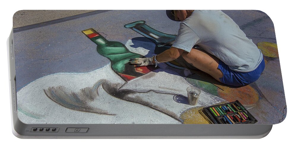 Florida Portable Battery Charger featuring the photograph Lake Worth Street Painting Festival #10 by Debra and Dave Vanderlaan