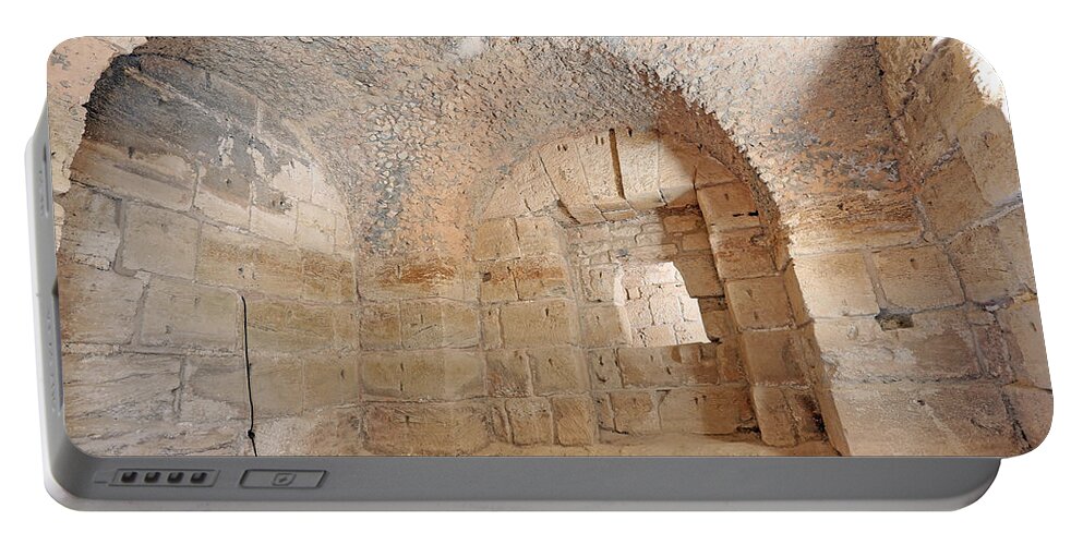Colosseum Portable Battery Charger featuring the photograph Gladiator Prison by Paul Fell