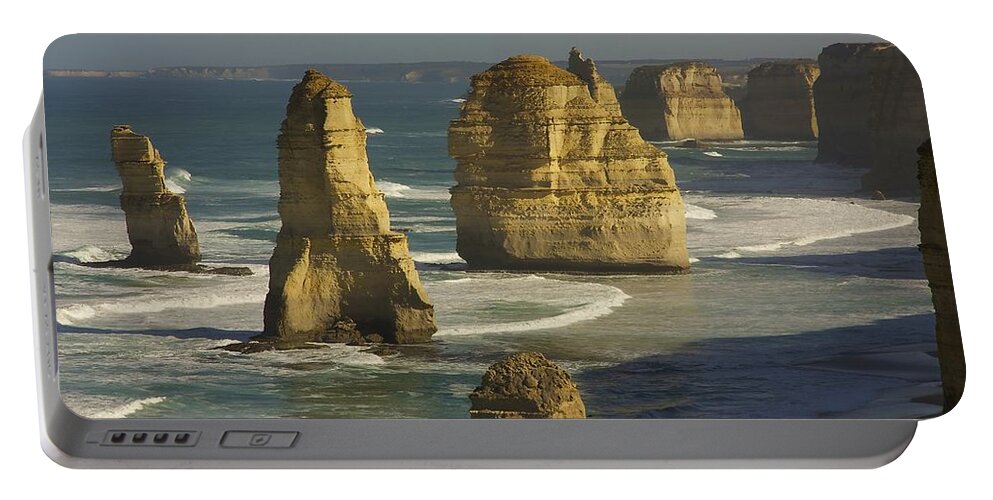 Australia Portable Battery Charger featuring the photograph 12 Apostles #4 by Stuart Litoff