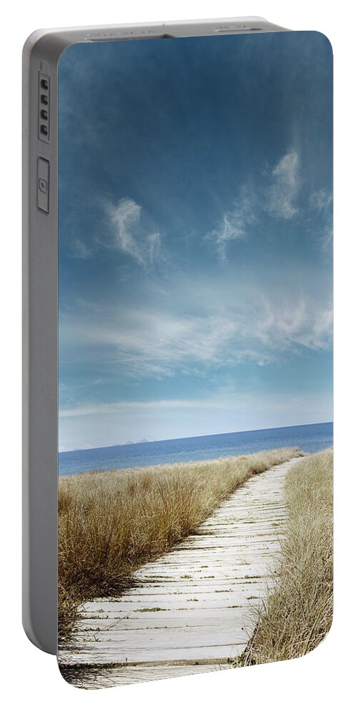 Beach Portable Battery Charger featuring the photograph Beach view #12 by Les Cunliffe