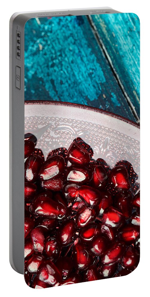 Pomegranate Portable Battery Charger featuring the photograph Pomegranate #13 by Nailia Schwarz