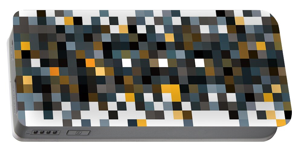 Pixel Portable Battery Charger featuring the digital art Pixel Art #136 by Mike Taylor