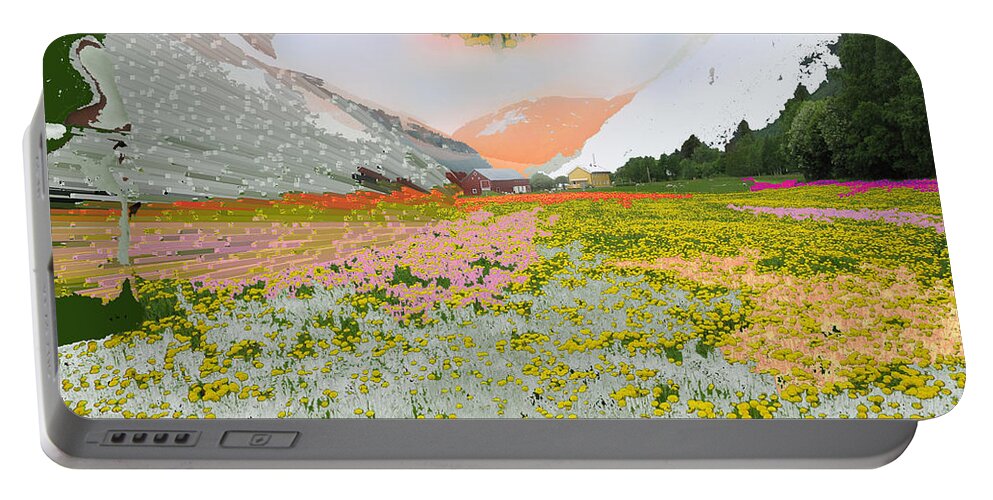 Norway Landscape Portable Battery Charger featuring the digital art Norway Landscape #17 by Augusta Stylianou