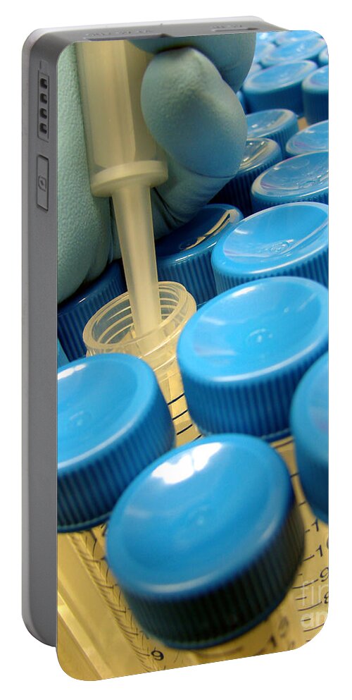 Chemistry Portable Battery Charger featuring the photograph Scientific Experiment in Science Research Lab #17 by Science Research Lab