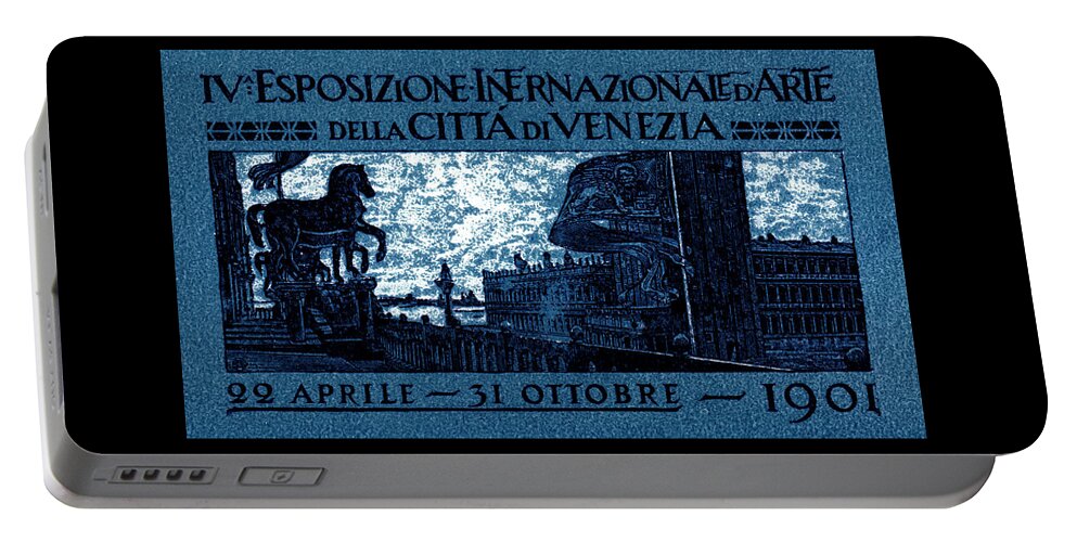 Vintage Portable Battery Charger featuring the painting 1901 Venice International Arts Exposition by Historic Image