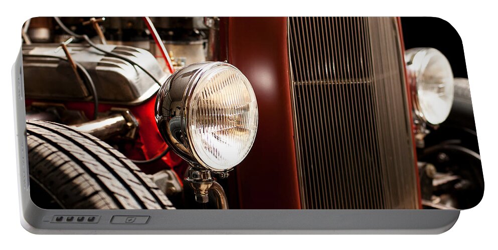 Hotrod Portable Battery Charger featuring the photograph 1932 Ford Hotrod by Todd Aaron