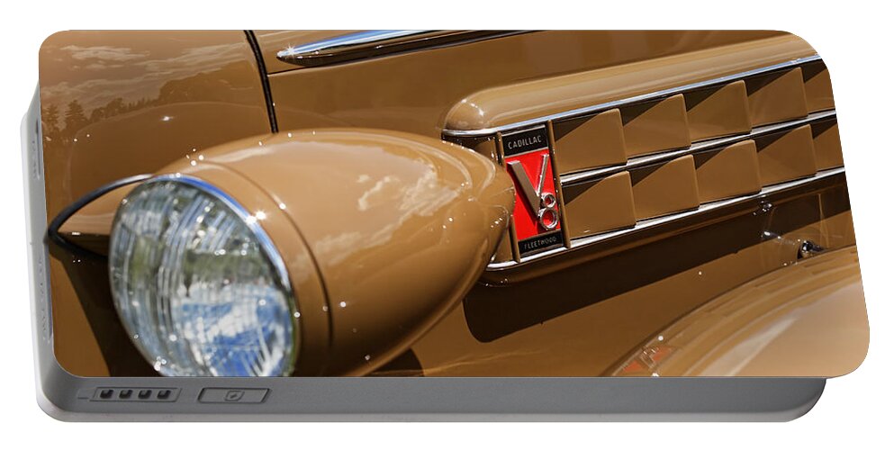 1936 Portable Battery Charger featuring the photograph 1936 Cadillac Series 75 by Gordon Dean II