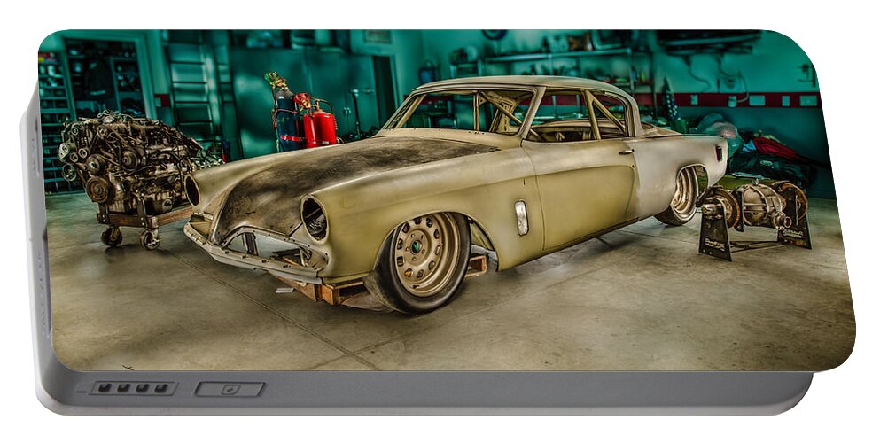 Billetproof Portable Battery Charger featuring the photograph 1953 Studebaker Hawk by Yo Pedro