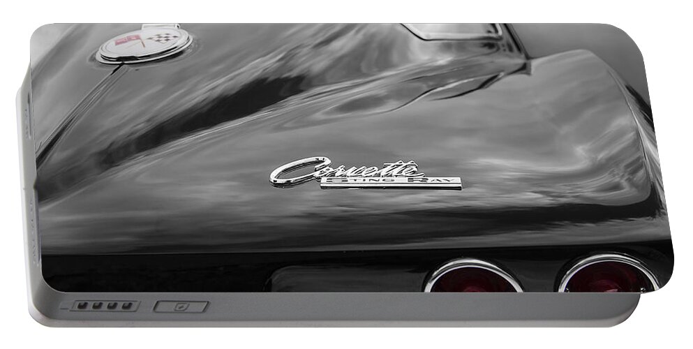 1963 Chevrolet Corvette Stingray Portable Battery Charger featuring the photograph 1963 Corevtte Stingray by Dennis Hedberg