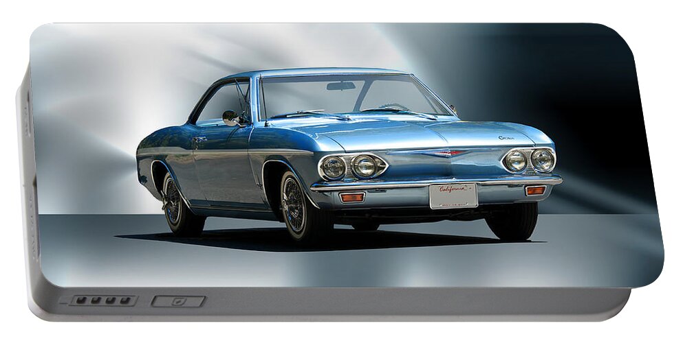 Auto Portable Battery Charger featuring the photograph 1965 Chevrolet Corvair I by Dave Koontz