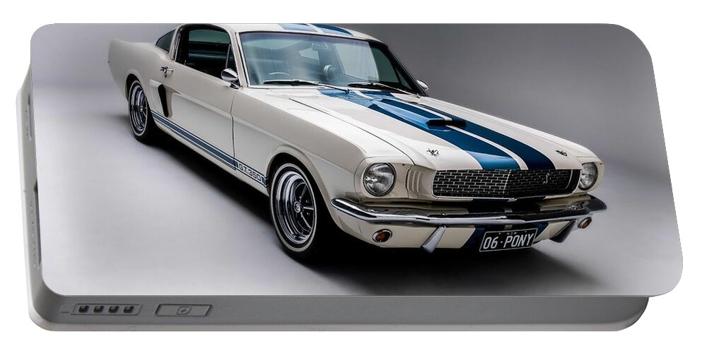 Car Portable Battery Charger featuring the photograph 1966 Mustang GT350 by Gianfranco Weiss
