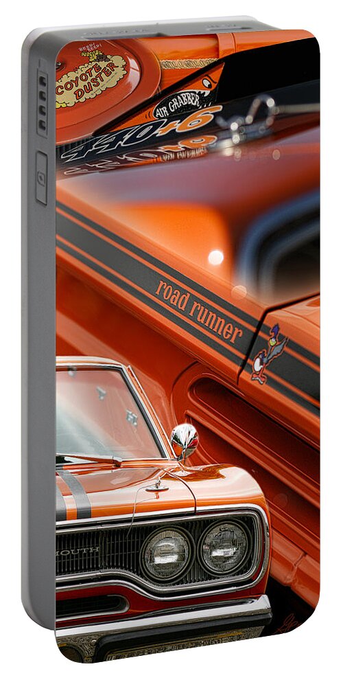 1970 Portable Battery Charger featuring the photograph 1970 Plymouth Road Runner by Gordon Dean II