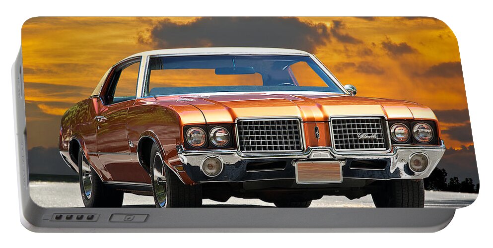 Auto Portable Battery Charger featuring the photograph 1971 Oldsmobile Cutlass by Dave Koontz