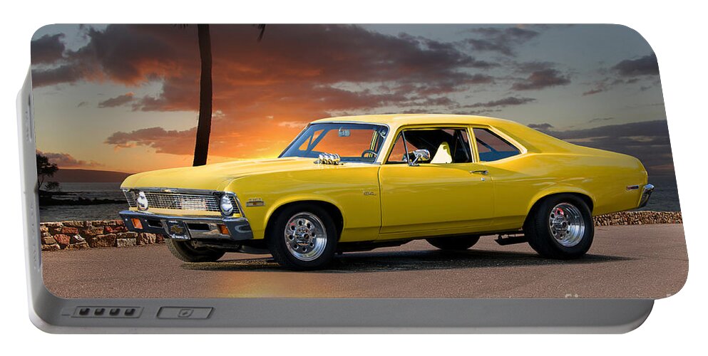 Automobile Portable Battery Charger featuring the photograph 1972 Chevrolet Nova by Dave Koontz