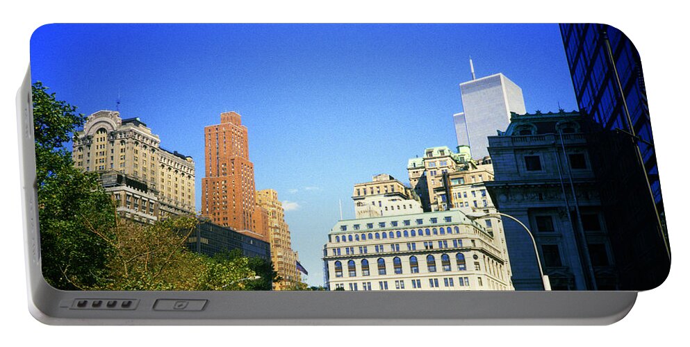 New York Portable Battery Charger featuring the photograph 1984 New York City Skyline No3 by Gordon James