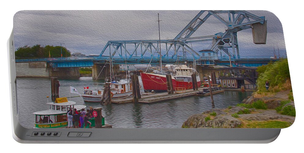 Blue Bridge Portable Battery Charger featuring the photograph Blue Bridge #2 by Carrie Cole