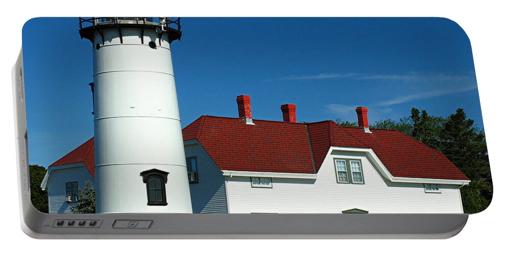 Lighthouse Portable Battery Charger featuring the photograph Chatham Lighthouse by Juergen Roth