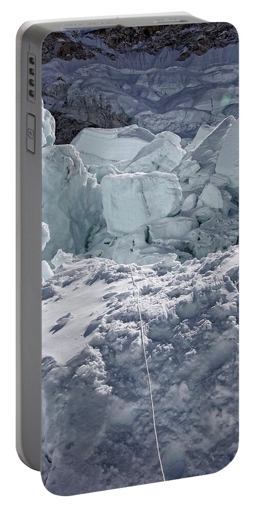 Winter Portable Battery Charger featuring the photograph Climbing Mt Everest #2 by Jason Maehl