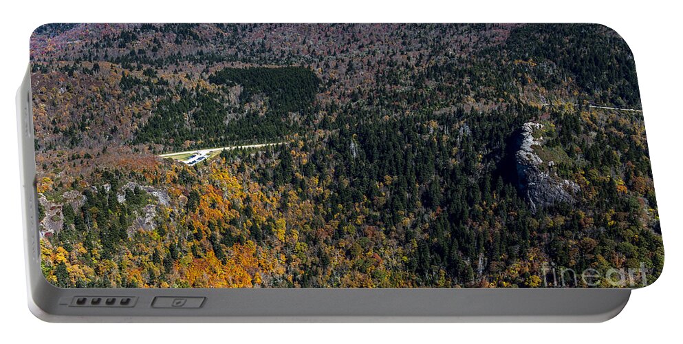 Devil's Courthouse Portable Battery Charger featuring the photograph Devil's Courthouse along the Blue Ridge Parkway #2 by David Oppenheimer