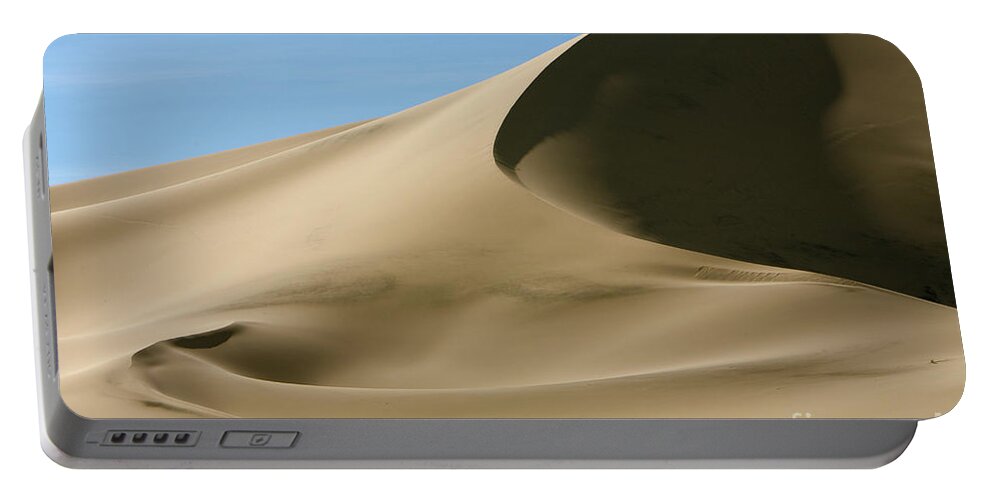 00431192 Portable Battery Charger featuring the photograph Eureka Dunes Death Valley Natl Park by Yva Momatiuk John Eastcott