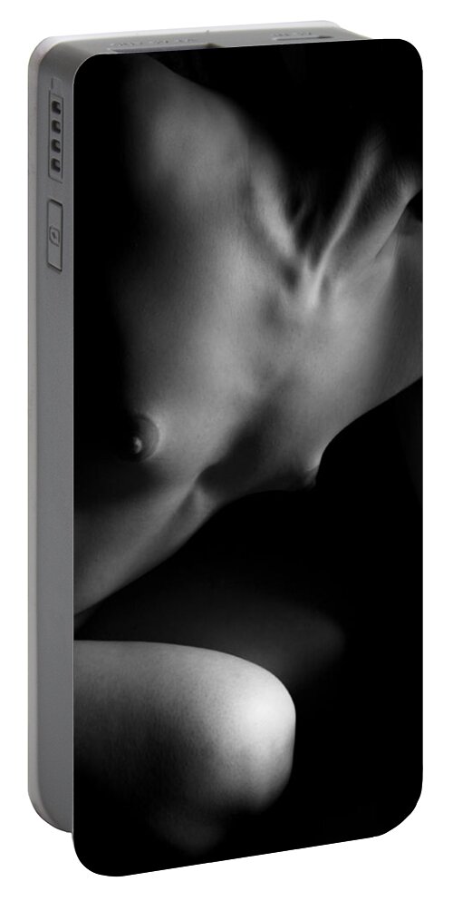 Breasts Portable Battery Charger featuring the photograph Figure Study #2 by Joe Kozlowski