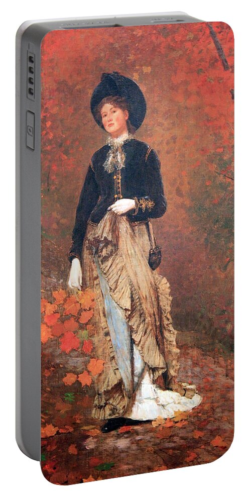 Autumn Portable Battery Charger featuring the photograph Homer's Autumn by Cora Wandel
